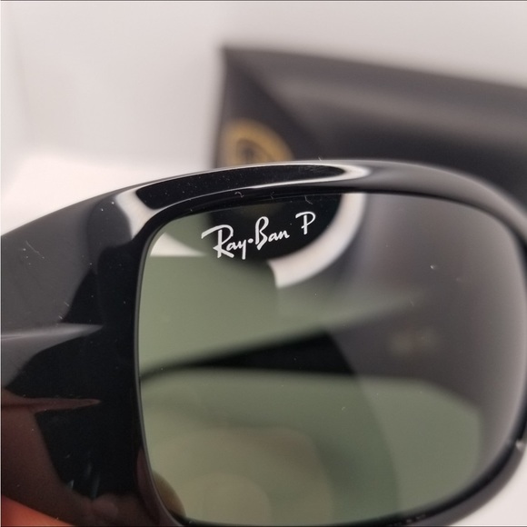 RAY-BAN RB4057 601/58 Glossy Black Polarized Sunglasses Italy RARE SOLD … - Picture 2 of 6